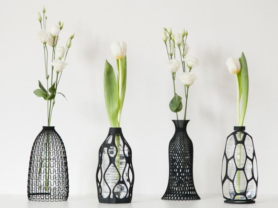 Home Decoration Flower Vase. Roman Style 3D Flower Vase 