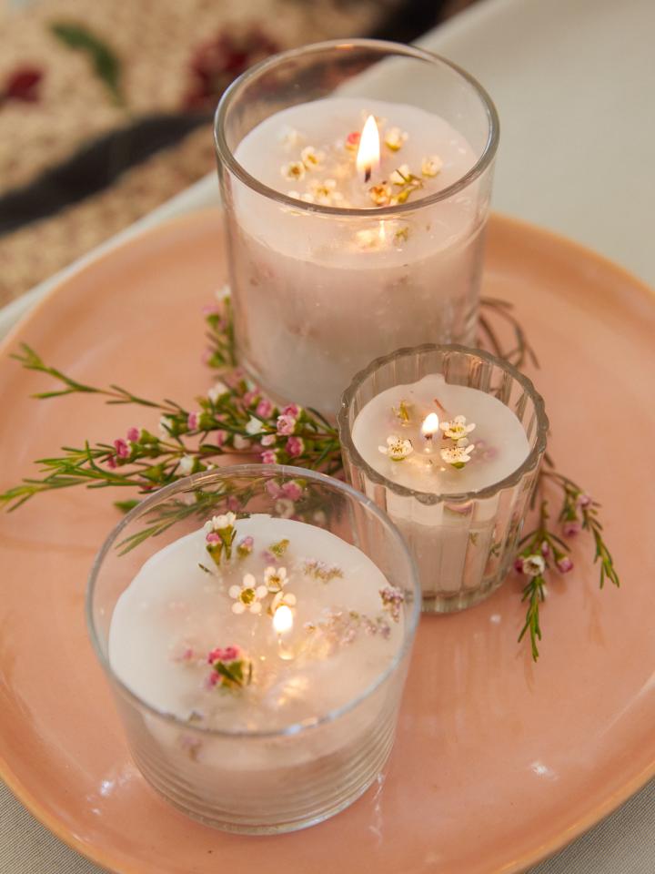DIY: candle making with waxflower