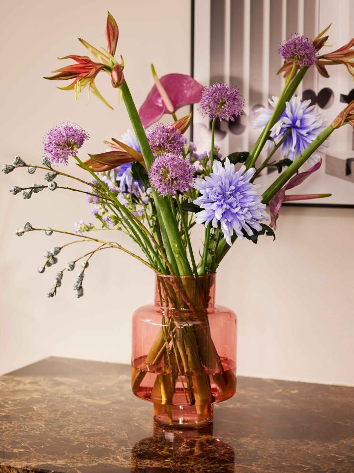 paars boeket cadeau geven | paarse bloemen