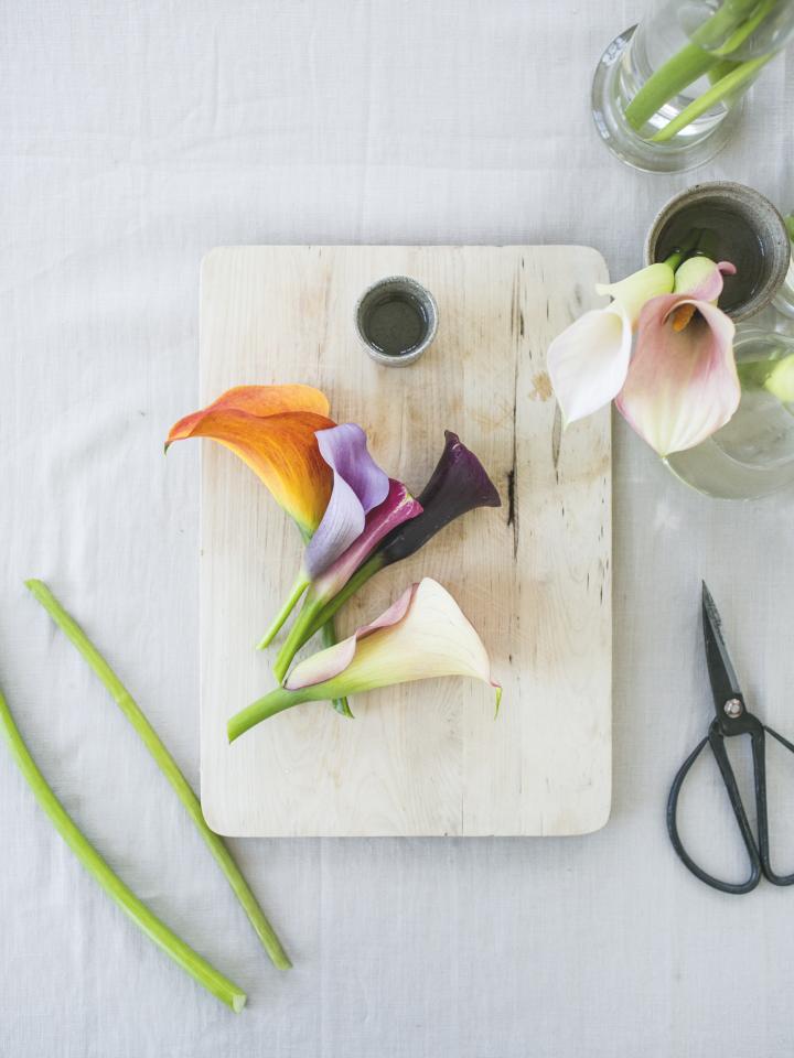 Tafeldekken met Calla Mooiwatplantendoen.nl